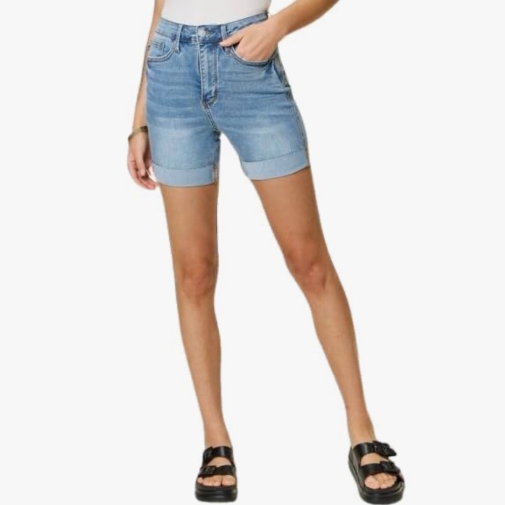 Judy Blue Cuffed Tummy Control Denim Shorts